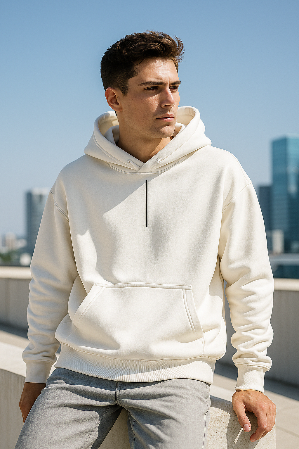 Hoodie White Noir Club