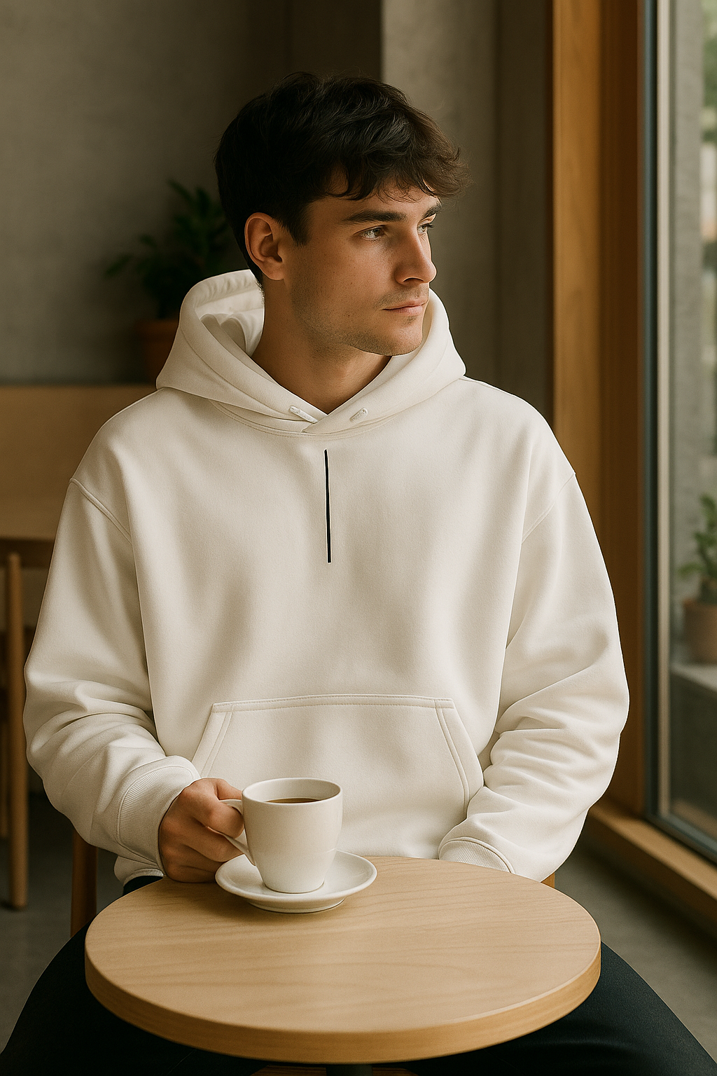 Hoodie White Noir Club