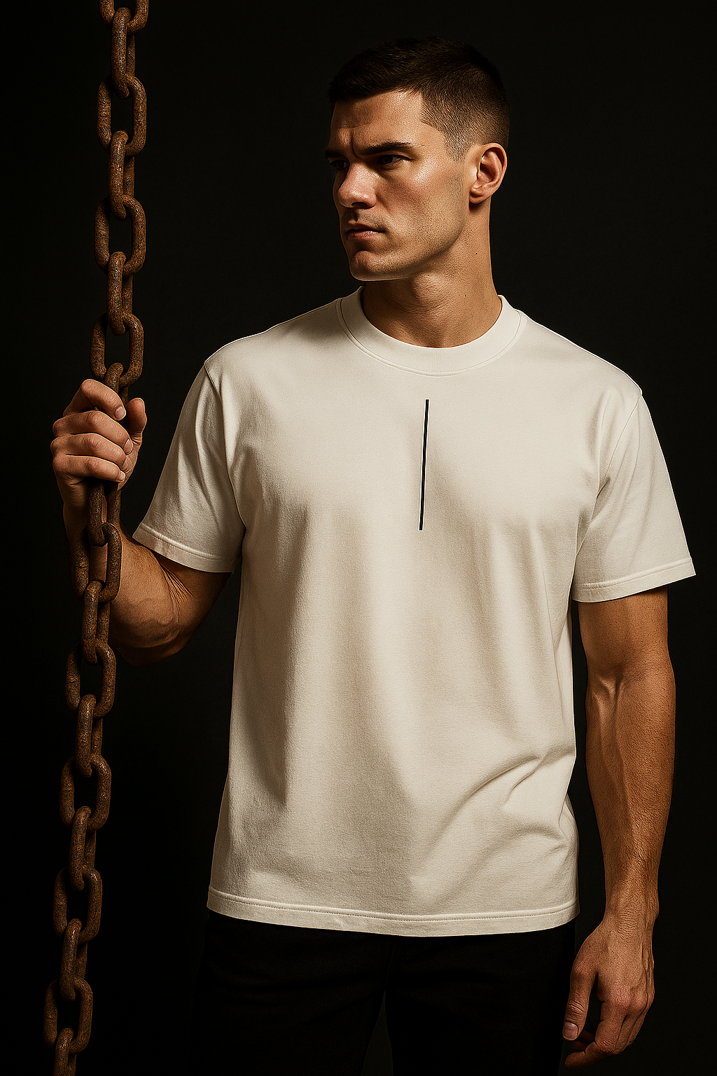 Playera White Noir Club