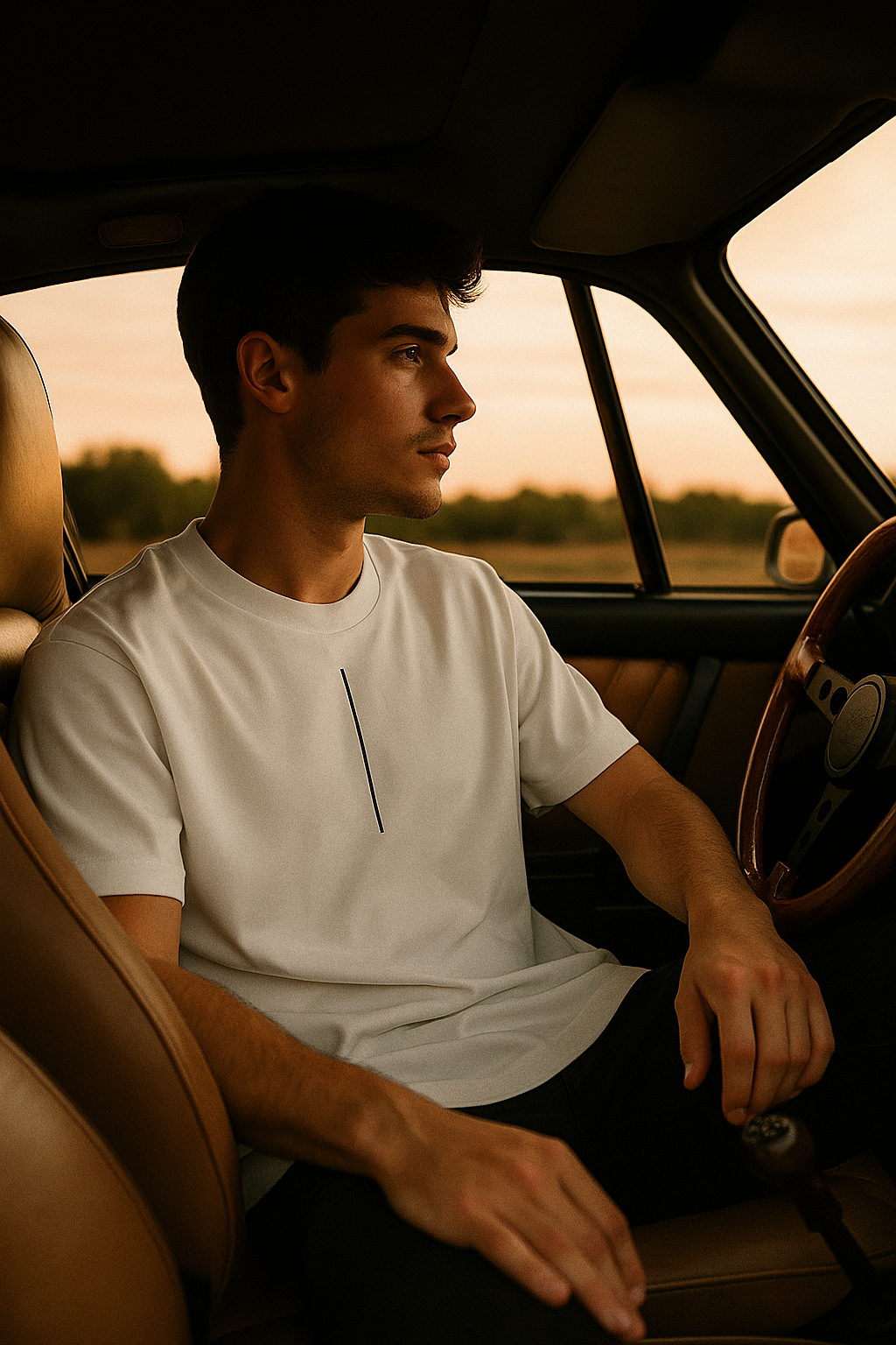 Playera White Noir Club