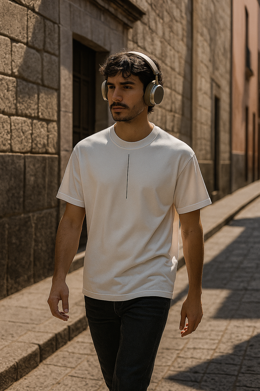 Playera White Noir Club