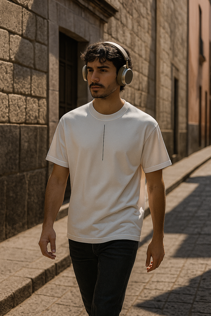 Playera White Noir Club